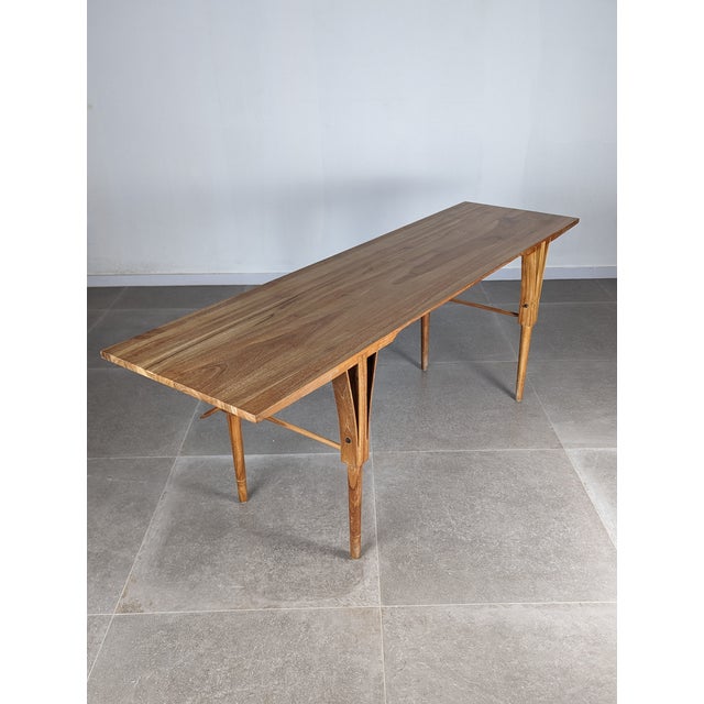 Brown Danish Desk attributed to Sven Ellekaer, 1960s For Sale - Image 8 of 15