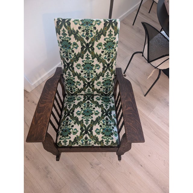 Wood 1920s Vintage Wood Rocker Recliner For Sale - Image 7 of 7