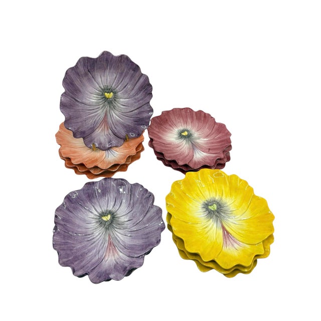 Vintage Fitz and Floyd April Flowers Dinnerware Set- A Set of 36 Pieces. For Sale - Image 9 of 12