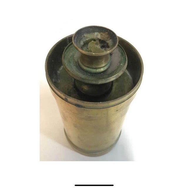 Late 20th Century Brass Candle Holders - a Pair For Sale In Tampa - Image 6 of 9