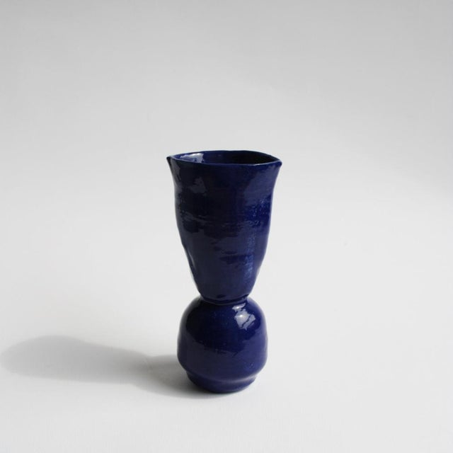 Mini Vase in Cobalt by Anja Marschal For Sale - Image 9 of 9