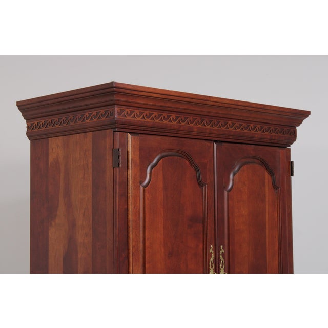 Pennsylvania House Cherry Bedroom Armoire Cabinet For Sale - Image 9 of 15