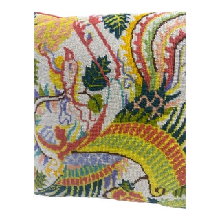 Vintage Needlepoint Pillow For Sale