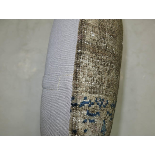 Large Vintage Persian Shabby Chic Rug Pillow For Sale - Image 4 of 5