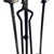 Arts & Crafts Antique 1900s Arts & Crafts Wrought Iron Fireplace Tool Set Poker Shovel Tongs Stand For Sale - Image 3 of 18