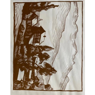 Fred Fay, Savièze, 1950s, Engraving For Sale