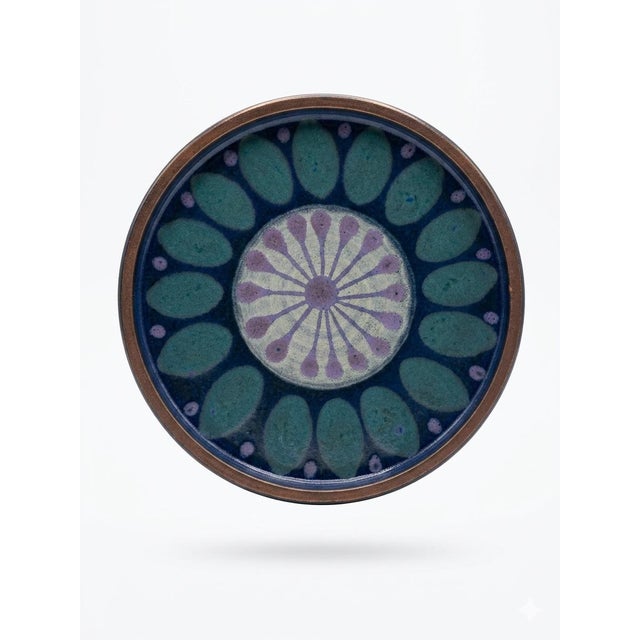 Mid-Century Modern Ceramic Bowl with Matching Plate, 1960s For Sale - Image 3 of 5