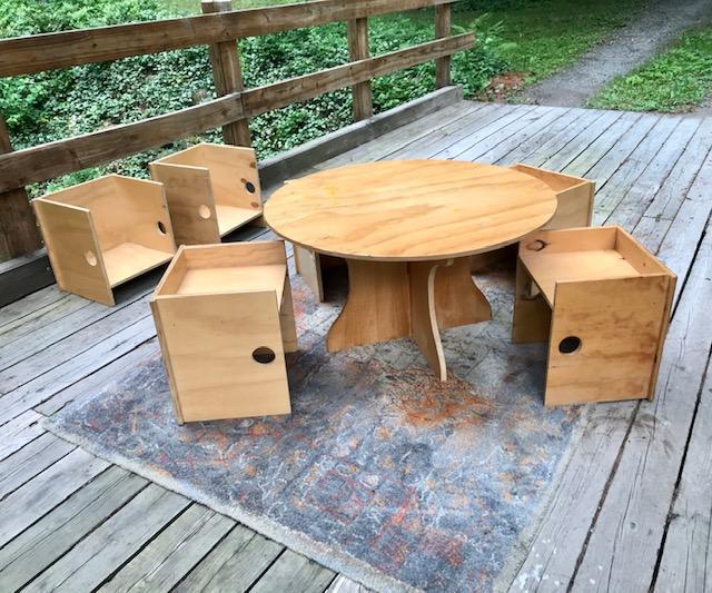 childrens table and chairs studio