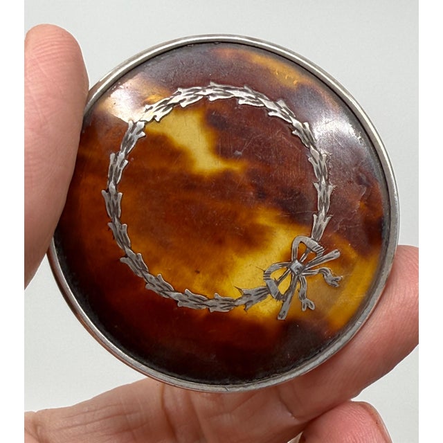 Art Deco 1910s Lovely Silver and Horn Snuff or Trinket Boxes For Sale - Image 3 of 18