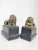 1950s Neoclassical Lion Chalk Sculpture Cat Bookends - Set of 2 For Sale - Image 4 of 10