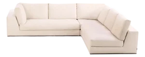 Minotti Hamilton 3-Piece Sectional on Chrome Base