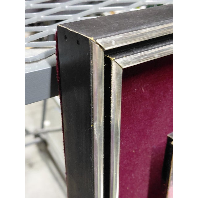 Wood Framed Miniature Abstract by James Akston For Sale - Image 7 of 9