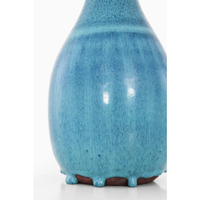 Rare Ceramic Vase Model Farsta Designed by Wilhelm Kåge. Produced by Gustavsberg in Sweden. This piece is attributed to...