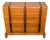 French Moderne Style Leather-Strapped Six-Drawer Chest Manner of Jacques Adnet For Sale