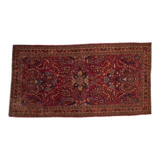 Vintage Sarouk Rug Runner - 2'7" X 4'11" For Sale