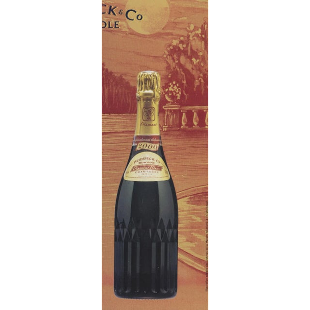 Contemporary 1999 Mid-Century French Champagne Alcohol Vintage Print For Sale - Image 3 of 6