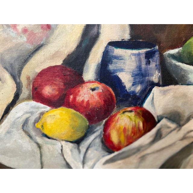 Mid 20th Century Fruit Still Life Painting, Framed For Sale In Tampa - Image 6 of 11