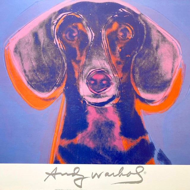 Andy Warhol Andy Warhol Foundation Vintage 1998 Lithograph Print Framed Pop Art Poster " Portrait of Maurice " 1976 For Sale - Image 4 of 12