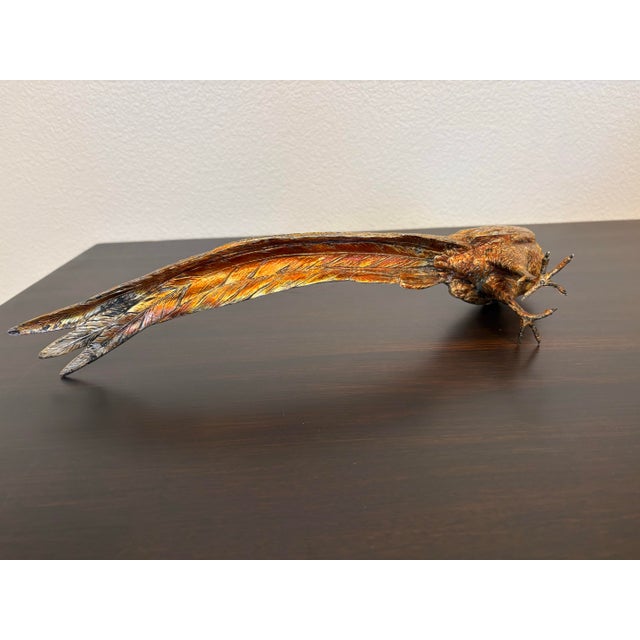 Vintage 1910 Cast Brass Figures of Pea Hens by C C K Company, New York - A Pair For Sale - Image 4 of 8