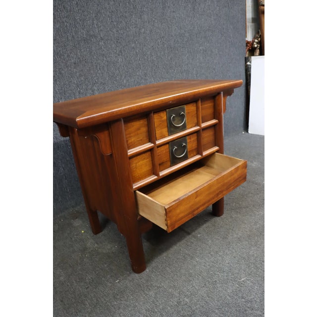 Asian Cherry Side Table For Sale - Image 10 of 12
