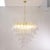 Mid-Century Modern Italian Petal Suspension Lamp in Murano Glass For Sale - Image 3 of 14