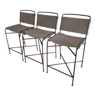 Wharton Counter Stools by Four Hands - Set of 3 For Sale