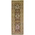 Colorful Persian Bakhtiari runner with a geometric design on a navy ground, circa 1930. Measures: 3'9" x 9'10".