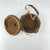 An Ethiopian leather-covered bread basket with a gorgeous patina. Baskets such as this are found among the Oromo and other...