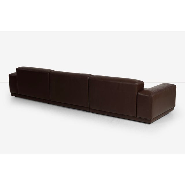 Jasper Morrison for Vitra Chocolate Brown Leather Soft Sectional Modular Sofa 2016 For Sale - Image 10 of 12