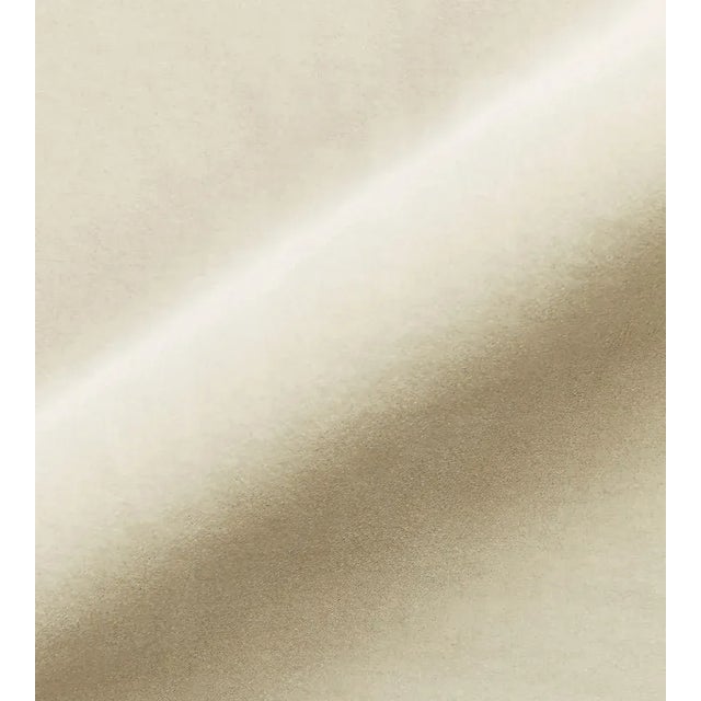 The House of Scalamandré Torino Velvet Fabric, Oyster For Sale
