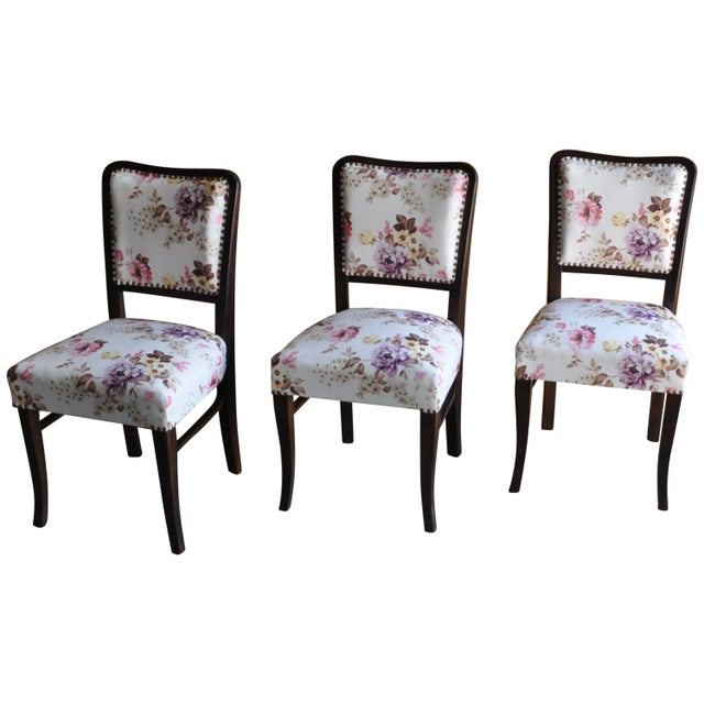 Art Deco Dining Chairs, 1930s, Set of 3 For Sale - Image 10 of 10