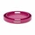 Kenneth Ludwig Chicago Saint Tropez Round Tray Set of 2 - Fuchsia For Sale - Image 4 of 10