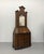 English Vintage Walnut Secretary With Mirror For Sale - Image 3 of 6