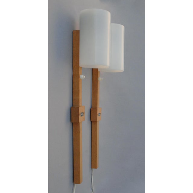 Luxus Wall Lights by Uno & Östen Kristiansson for Luxus Vittsjö, Sweden, 1960s, Set of 2 For Sale - Image 4 of 11