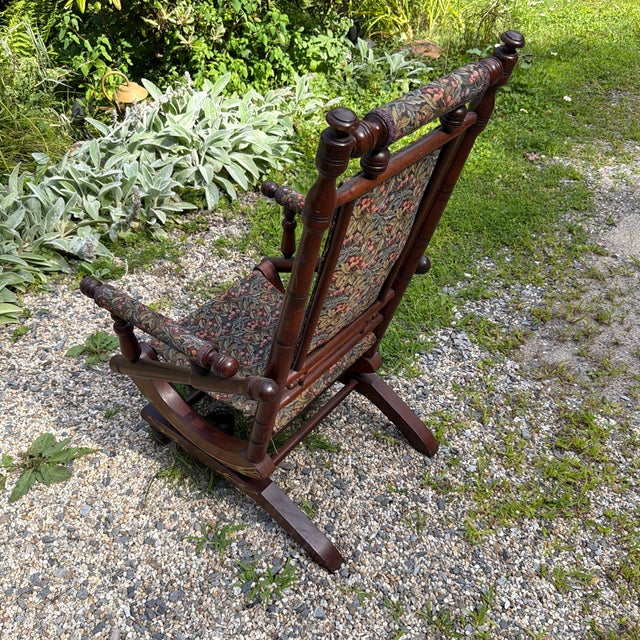 Antique 19th Century Eastlake Rocking Chair With Springs For Sale - Image 9 of 9