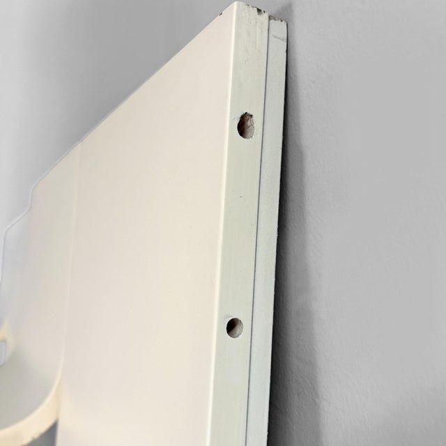 Italian Modern Wall-Mounted Coat Racks in White Wood and Metal, 1970s, Set of 2 For Sale - Image 13 of 16