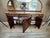 French Louis XVI Mahogany Sideboard / Server / Buffet / Credenza With Mirror, Marble Top and Bronze Details C. 1890-1900 For Sale - Image 14 of 15