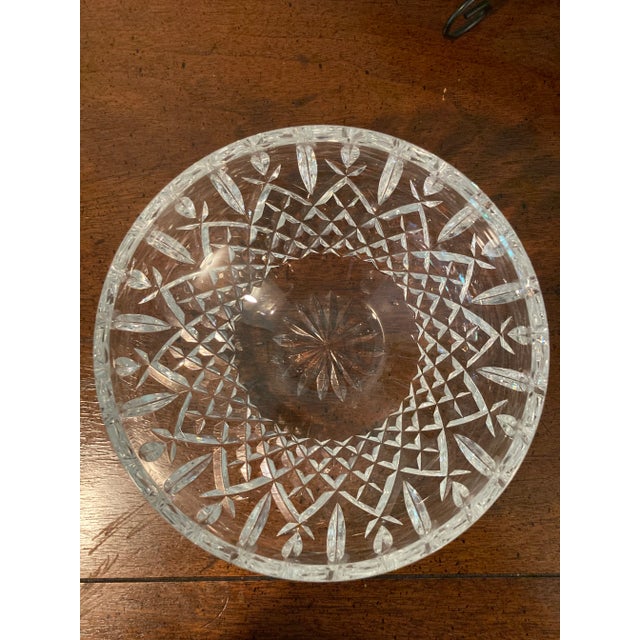 Stunning Waterford Crystal bowl (6.75") perfect for serving dish, centerpiece or shelf styling. In perfect vintage...