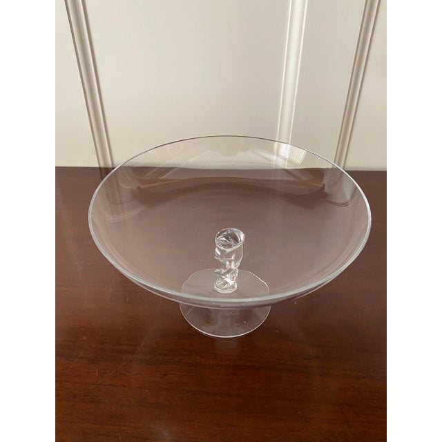 Vintage Glass Compote For Sale - Image 4 of 9