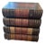 Trompe L’oeil Stack of Leather Books Chest of Drawers For Sale