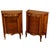 Pair Antique 18thC French Louis XV Inlaid Marquetry Ormolu Tambour Cabinets 1780 For Sale - Image 9 of 18