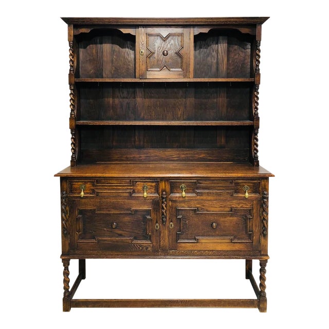 Early 20th Century Antique Jacobean Hutch Chairish