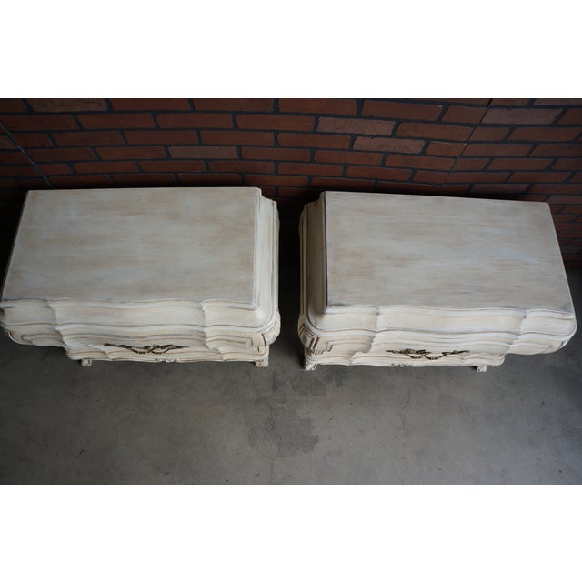 Karges Painted Ccountry French Nightstands For Sale - Image 10 of 11
