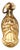 19.2k Gold Our Lady of the Immaculate Conception Pendant For Sale