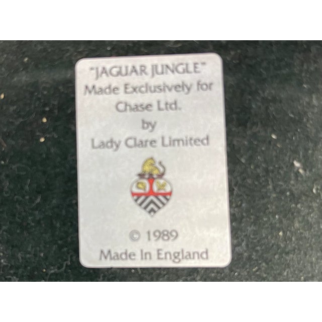 Paint English Lynn Chase Jaguar Jungle Bowl, Tray and Ring Dishes - S/4 For Sale - Image 7 of 10