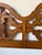 Wood Vintage Thomasville Spanish Mediterranean Carved Wood Queen Headboard For Sale - Image 7 of 12