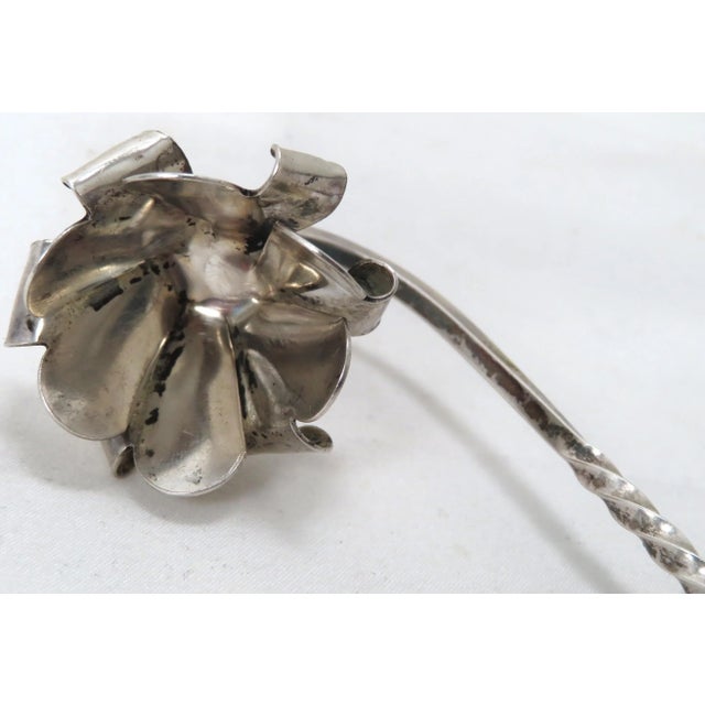 Vintage Retro Arts & Crafts Hand Made Sterling Silver Candle Snuffer For Sale - Image 9 of 13