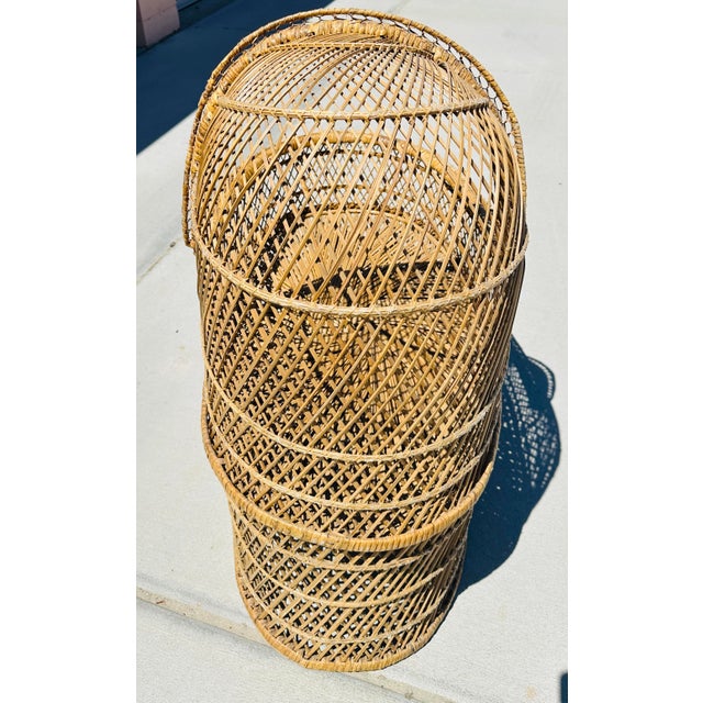 Super cute wicker baby bassinet. Perfect for a babys room for dolls or stuffed animals. It is strong enough to hold a baby...