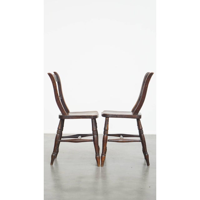 Antique English Oxford Dining Chairs, Set of 10 For Sale - Image 3 of 14