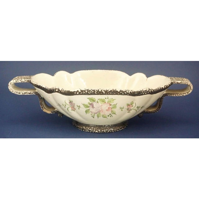 Vintage Ceramic Centerpiece Vase by Alpinolo Magnini for Cima Deruta, 1950s For Sale - Image 6 of 18